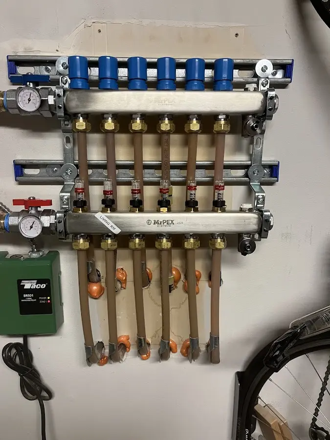 Plumber performing Leak Detection at a residential property in Waterbury